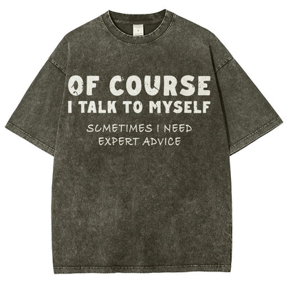 Talk To Myself Vintage Distressed T-shirt