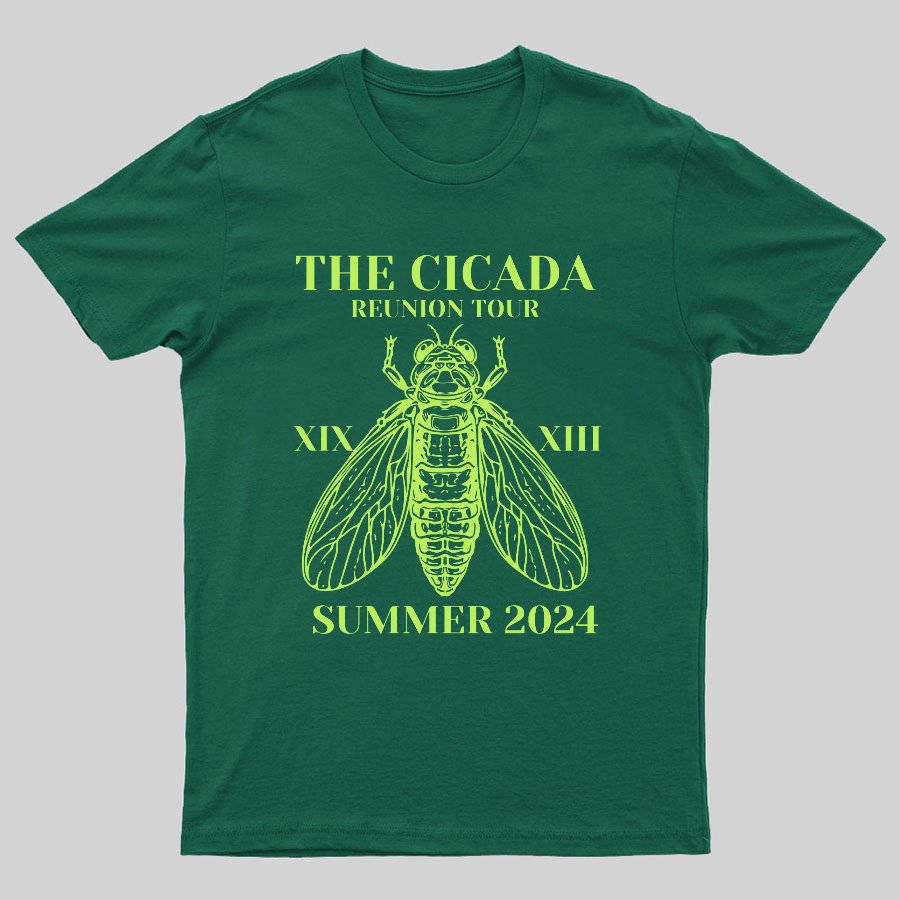 The Cicada Reunion U.S Tour 2024 Cicada Geeky T-Shirt