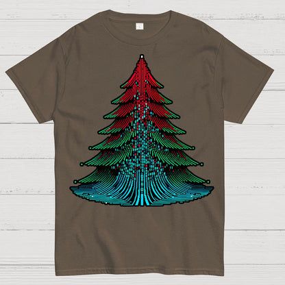 Binary Christmas Tree Geek T-Shirt