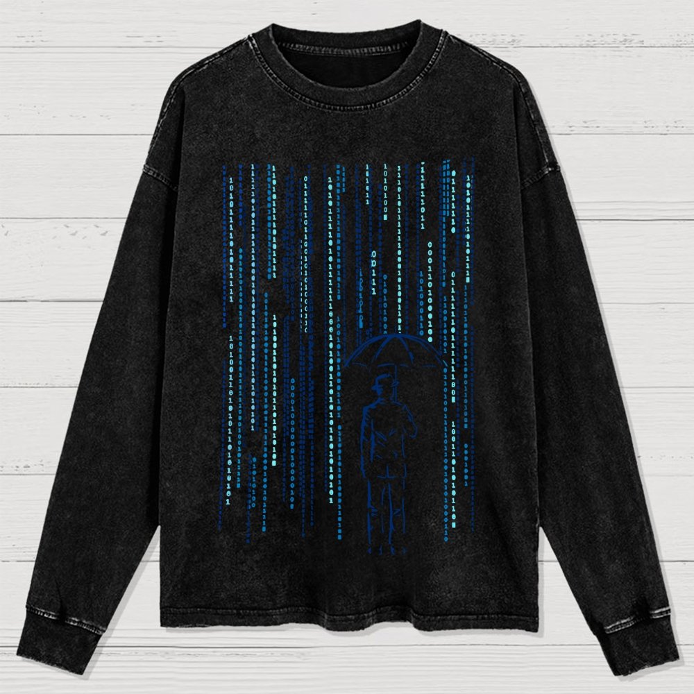 Digital Detox Washed Long Sleeve Tee
