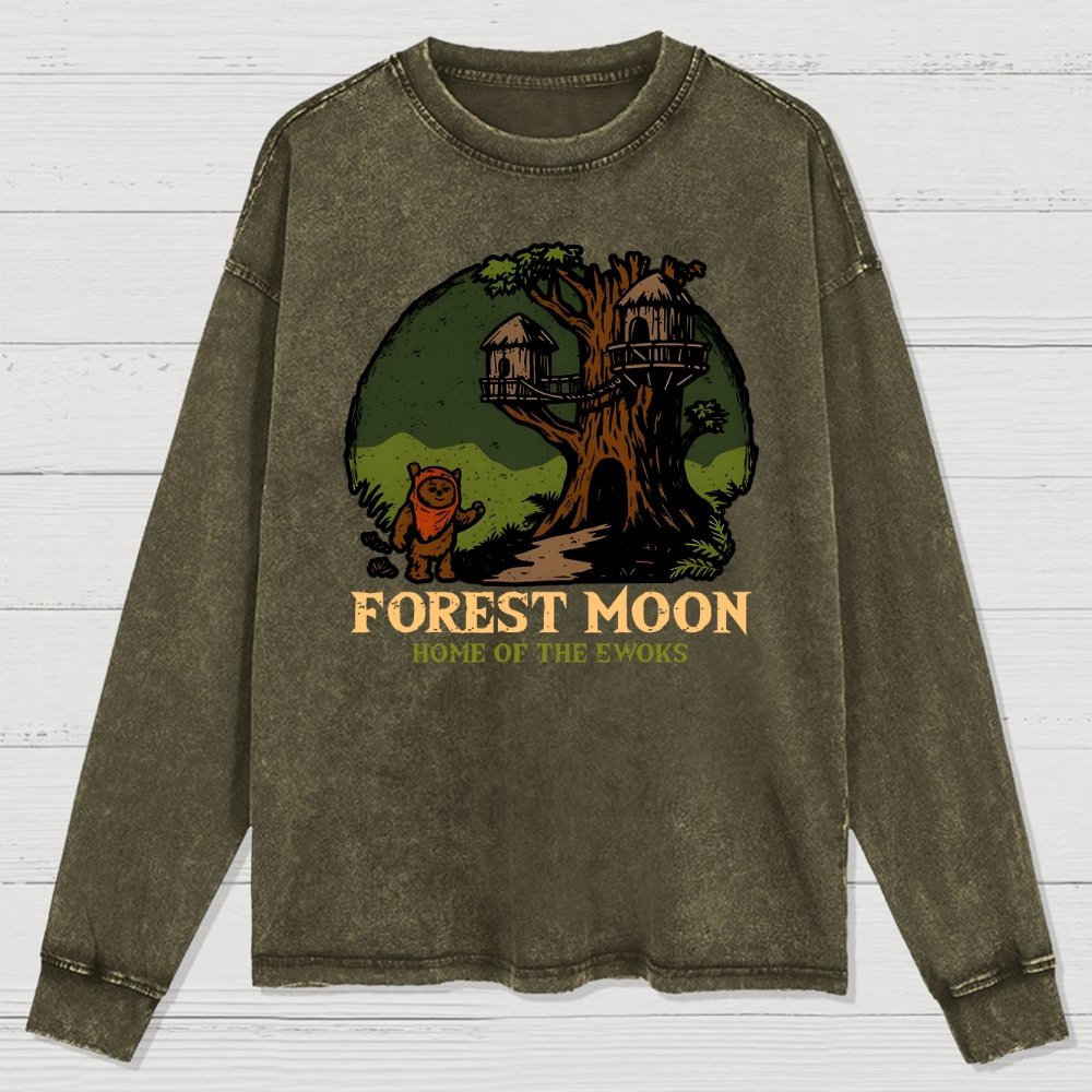 Woodland Glade Home Washed Long Sleeve Tee