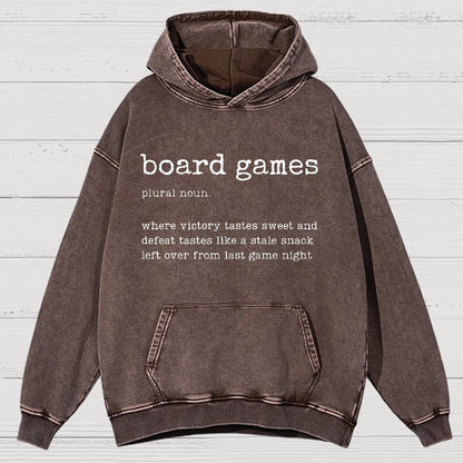 Board Games Definition Vintage Distressed Hoodie