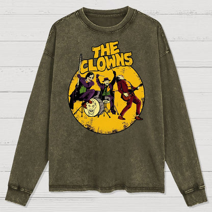 Horror Killer Rock Washed Long Sleeve Tee