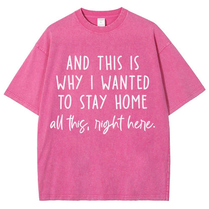 Sarcastic Introvert And This Is Why I Wanted To Stay Home Vintage Distressed T-shirt