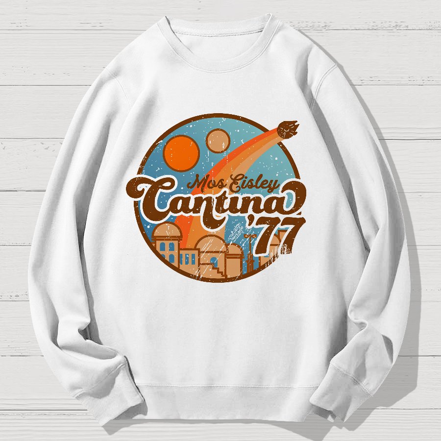 Vintage Hangout 77 Geek Cotton Sweatshirt