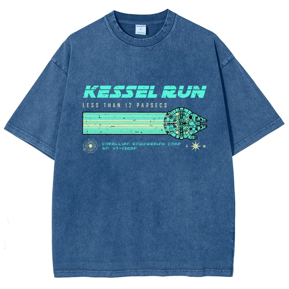 Retro Vintage Parsecs Vintage Distressed T-shirt