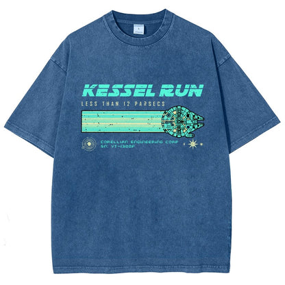 Retro Vintage Parsecs Vintage Distressed T-shirt