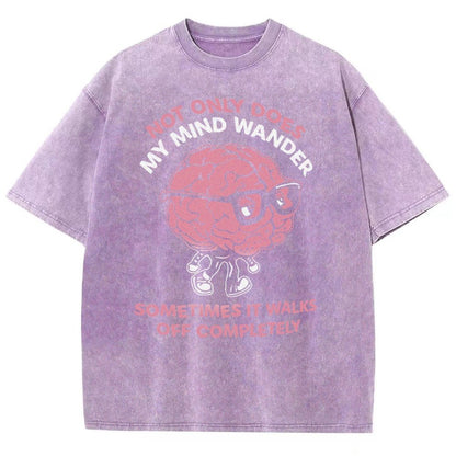 My Mind Wanders Vintage Distressed T-shirt