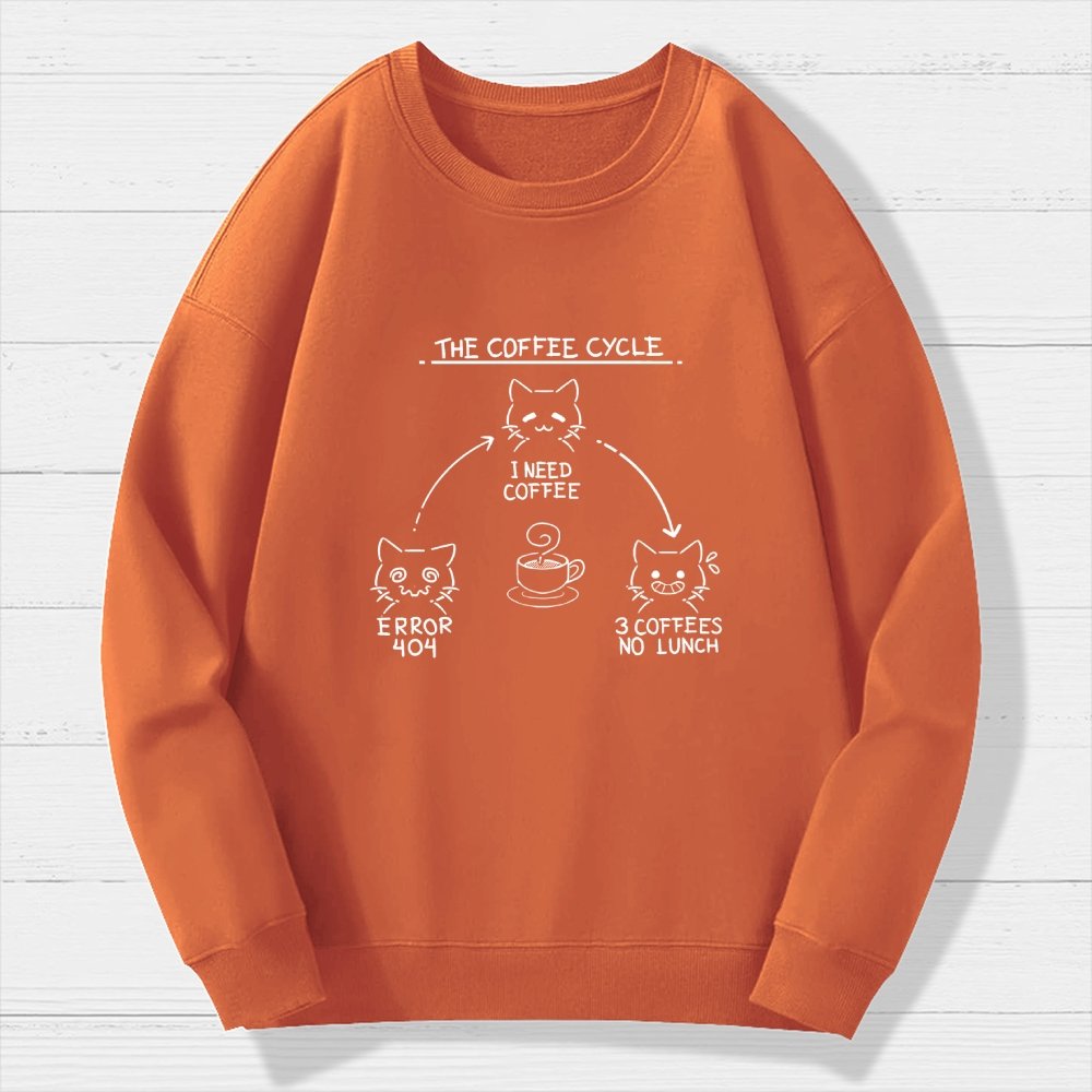 The Coffee Cycle Geek Cotton Sweatshirt