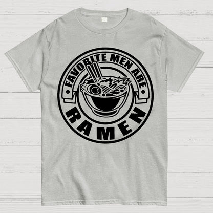 Favorite Men Are Ramen Funny Japanese Noodles Humor Geek T-Shirt