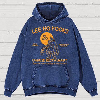 Lee Ho Fooks Chinese Restaurant Vintage Distressed Hoodie