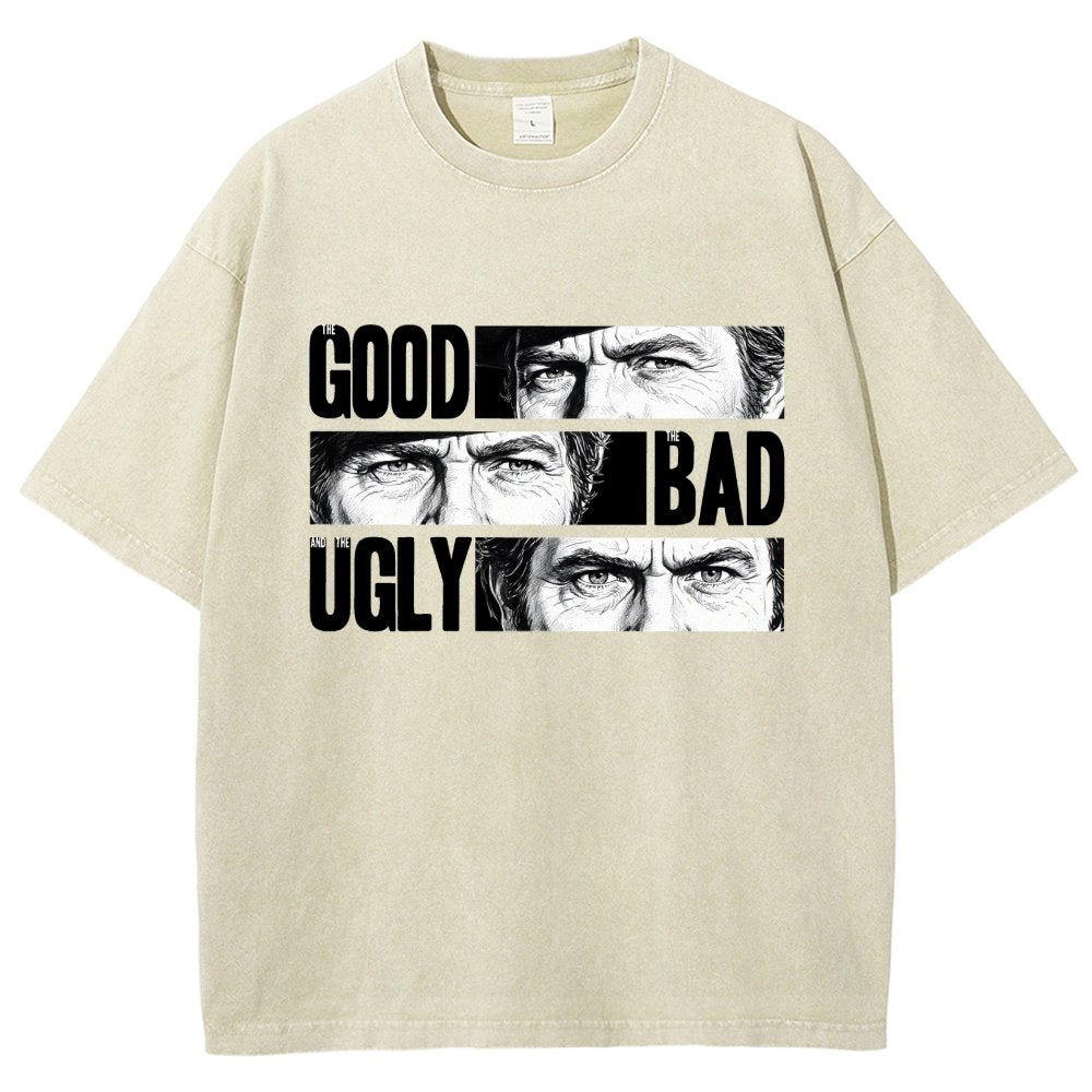 The Good The Bad The Ugly   Vintage Distressed T-shirt