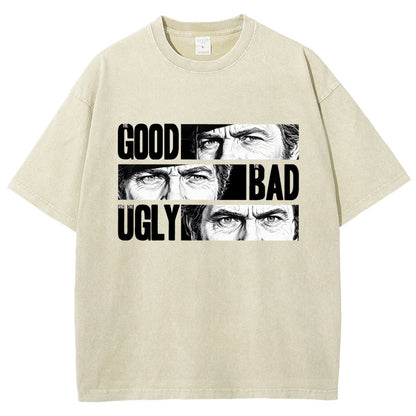 The Good The Bad The Ugly   Vintage Distressed T-shirt