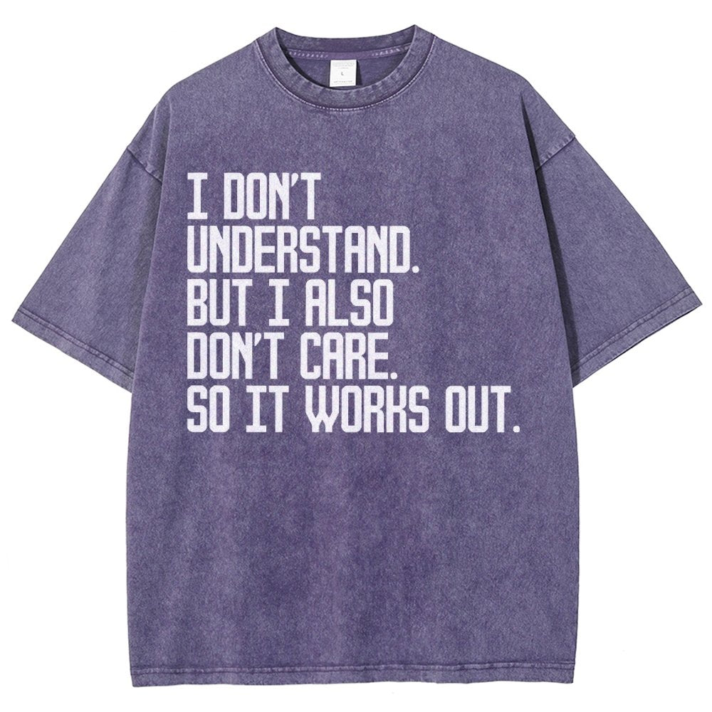 I Don't Understand Vintage Distressed T-shirt
