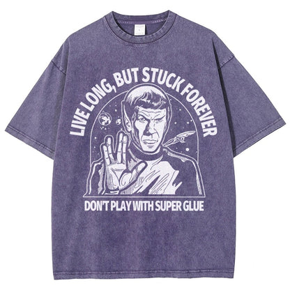 Live long, but trapped forever Vintage Distressed T-shirt