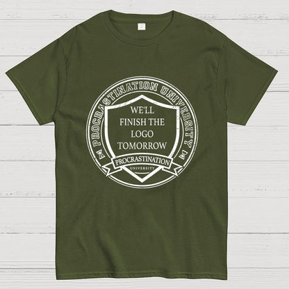 Procrastination University Logo Unisex Geek T-Shirt