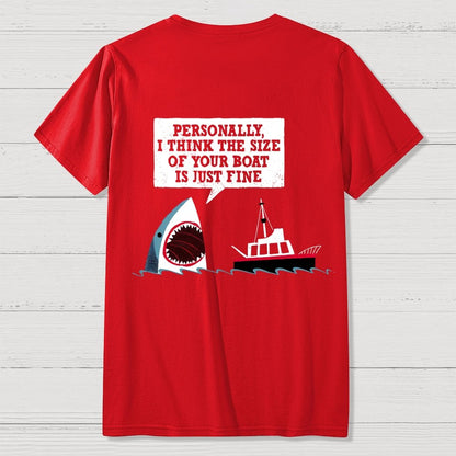 Polite Sharks Nerdy Back Printing Geek T-Shirt