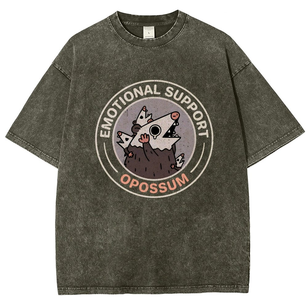 Emotional Support Possum Vintage Distressed T-shirt