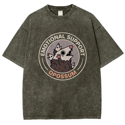 Emotional Support Possum Vintage Distressed T-shirt