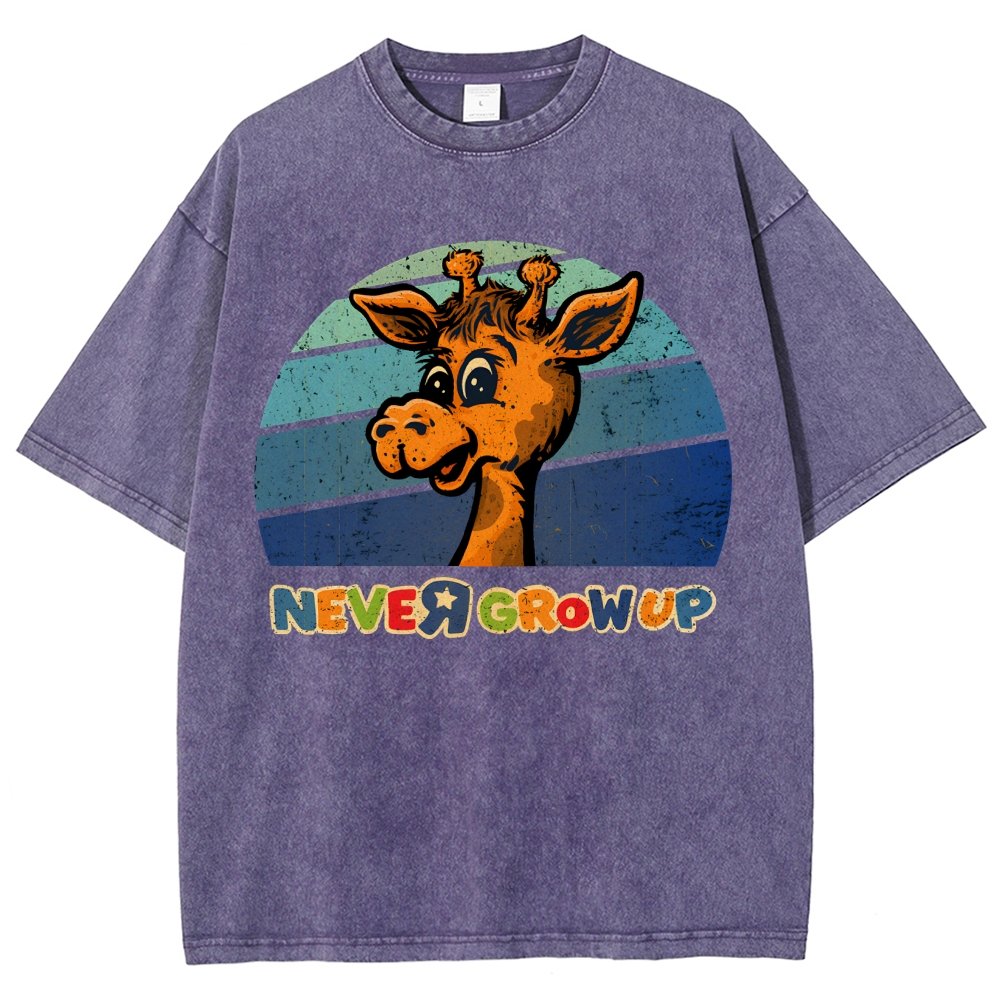 Never Grew Up Vintage Distressed T-shirt
