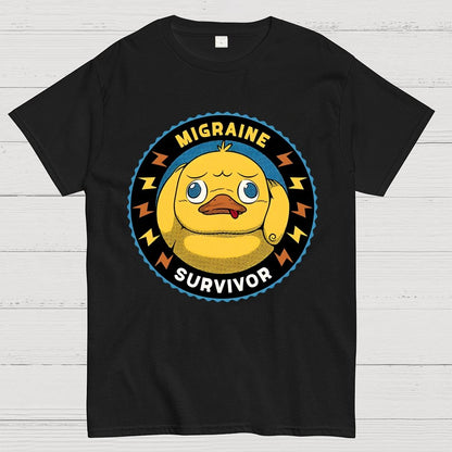 Migraine Survivor Funny Duck Geek T-Shirt