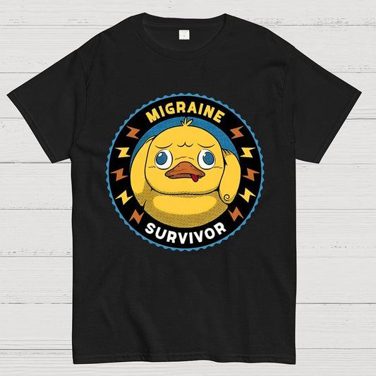 Migraine Survivor Funny Duck Geek T-Shirt