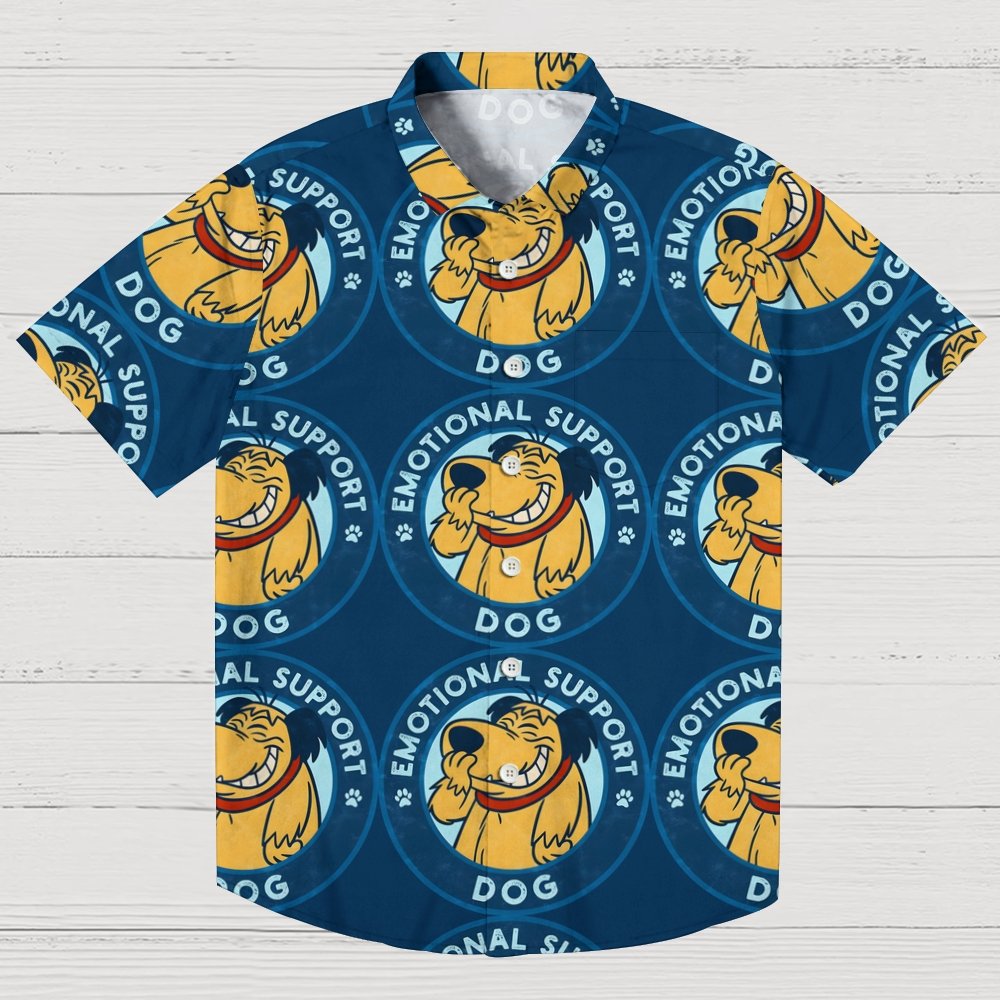 Emotional Support Dogs Geek Hawaiian Shirt