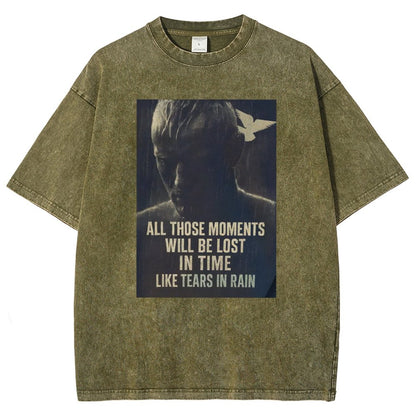 Like Tears in the Rain Vintage Distressed T-shirt
