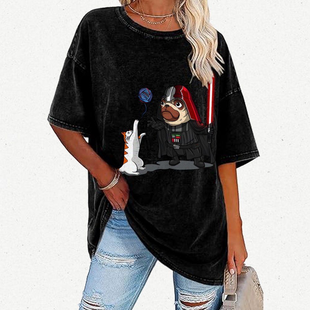 Tales From The Paw Side Vintage Distressed T-shirt
