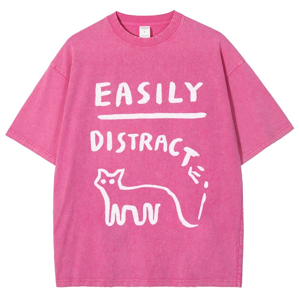 Easily Distrac Vintage Distressed T-shirt