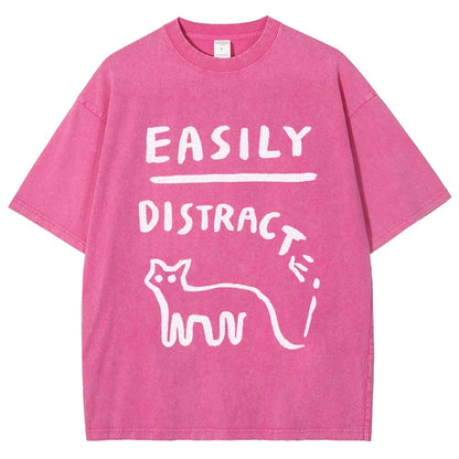 Easily Distrac Vintage Distressed T-shirt