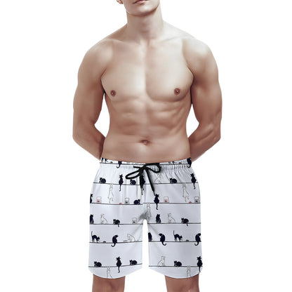 Cute Cat Geek Shorts