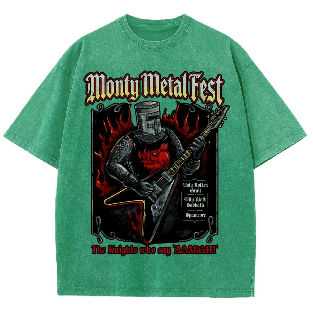 Monty Metal Fest Vintage Distressed T-shirt
