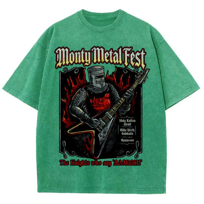 Monty Metal Fest Vintage Distressed T-shirt