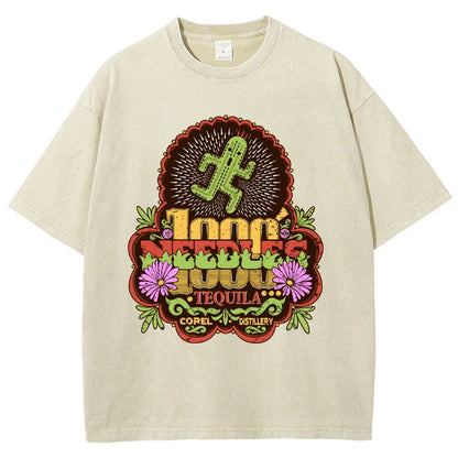 Funny 1000 Needles Tequila Vintage Distressed T-shirt