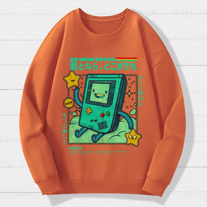 Retro Games Geek Cotton Sweatshirt
