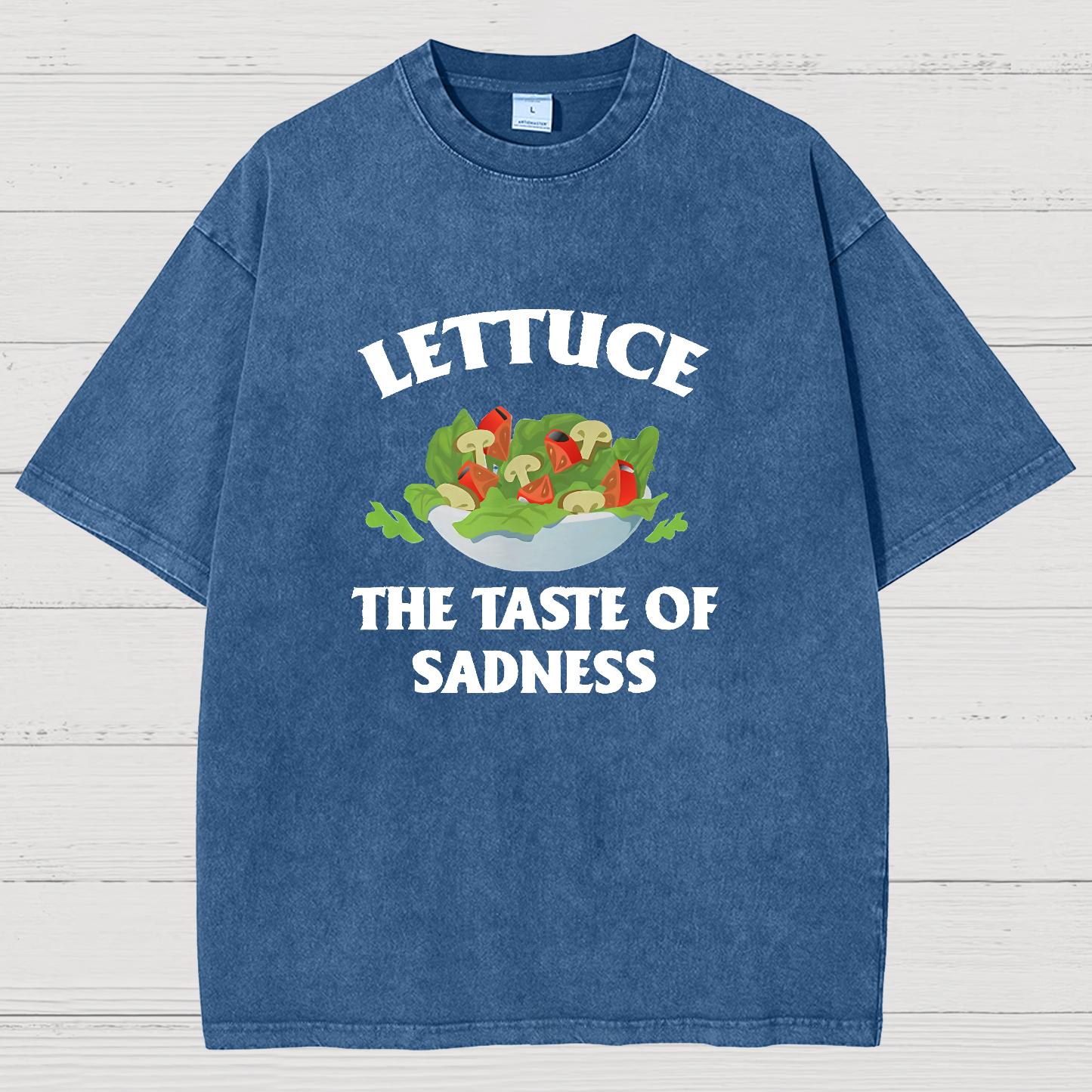 Lettuce The Taste Of Sadness Vintage Distressed T-shirt