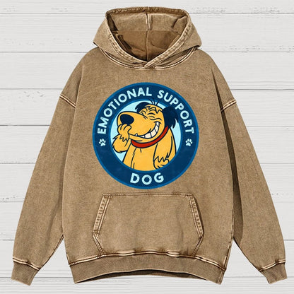 Dog Support Or Not? Vintage Distressed Hoodie