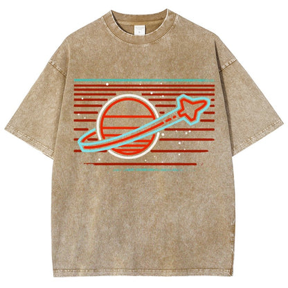 Retro Space Launch Vintage Distressed T-shirt