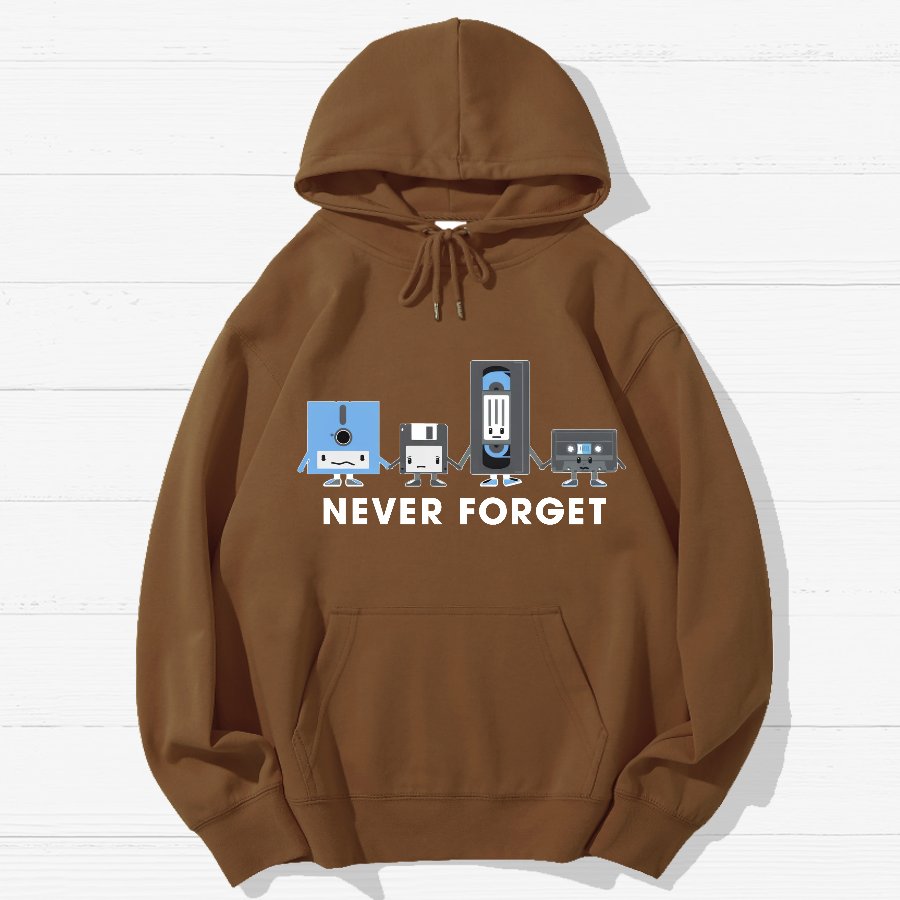 Never Forget Geek Cotton Hoodie