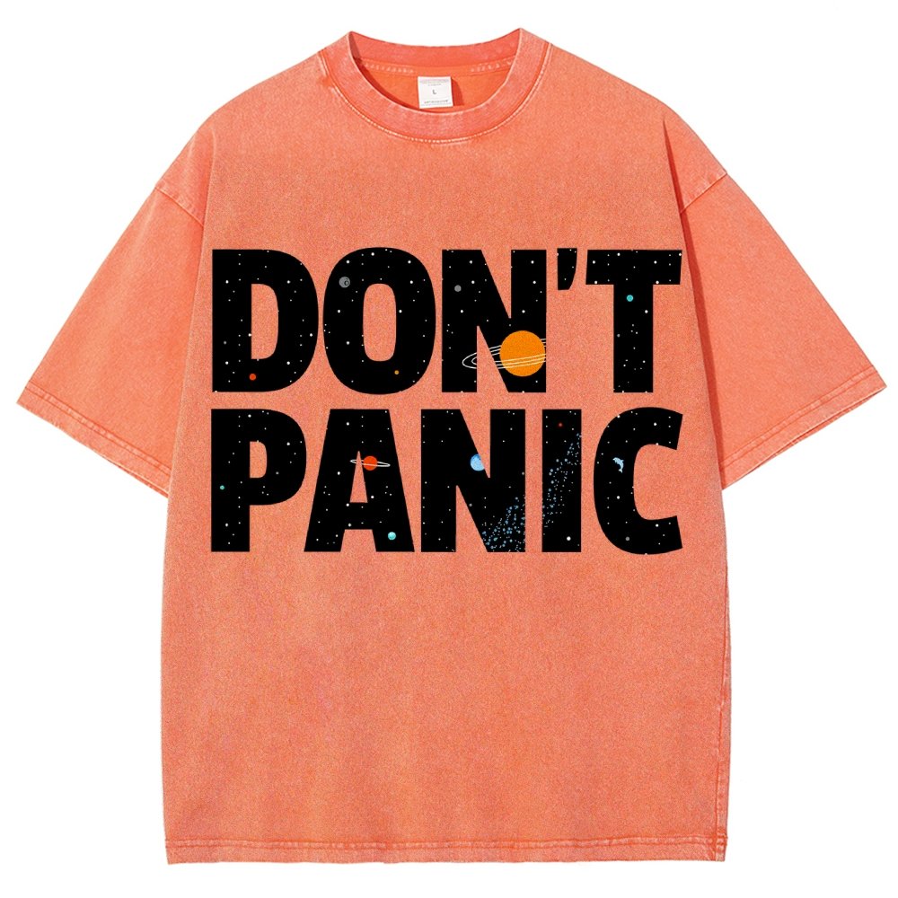 Don't Panic Vintage Distressed T-shirt