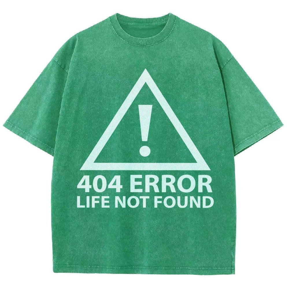 404 Error Life Not Found Vintage Distressed T-shirt