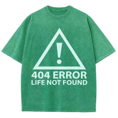 404 Error Life Not Found Vintage Distressed T-shirt