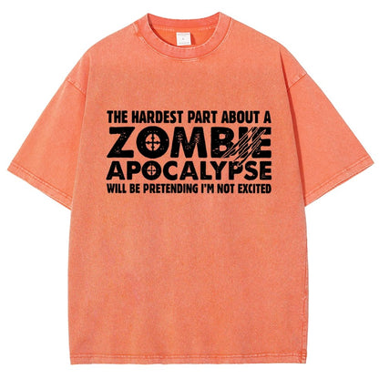Zombie Apocalypse Vintage Distressed T-shirt