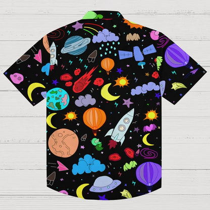 Galaxy Planet Series Print Geeky Shirt