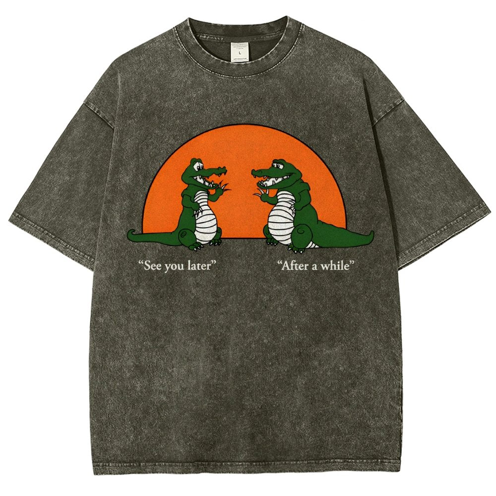 See You Later Alligator Vintage Distressed T-shirt