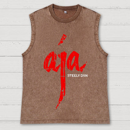 Aja Vintage Distressed Washed Tank