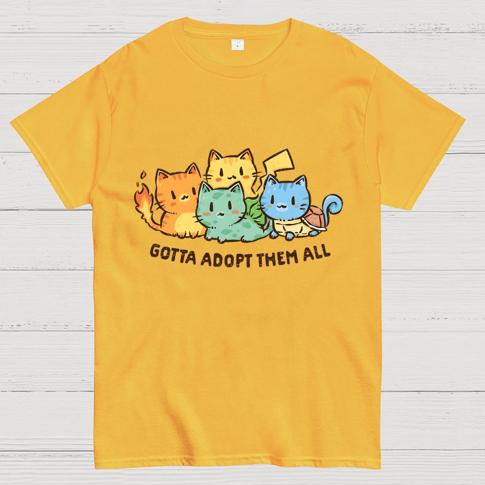 Gotta Adopt Them All Geek T-Shirt