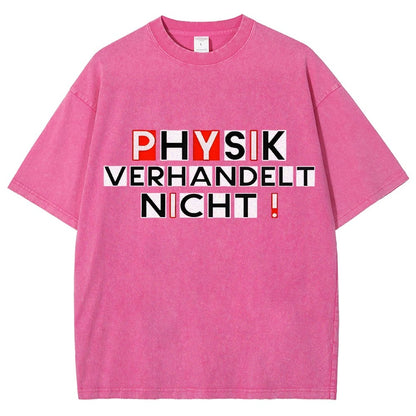 Physik verhandelt nicht Vintage Distressed T-shirt