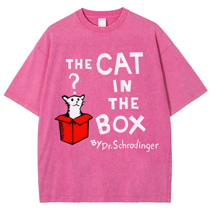 The Cat in the Box Vintage Distressed T-shirt